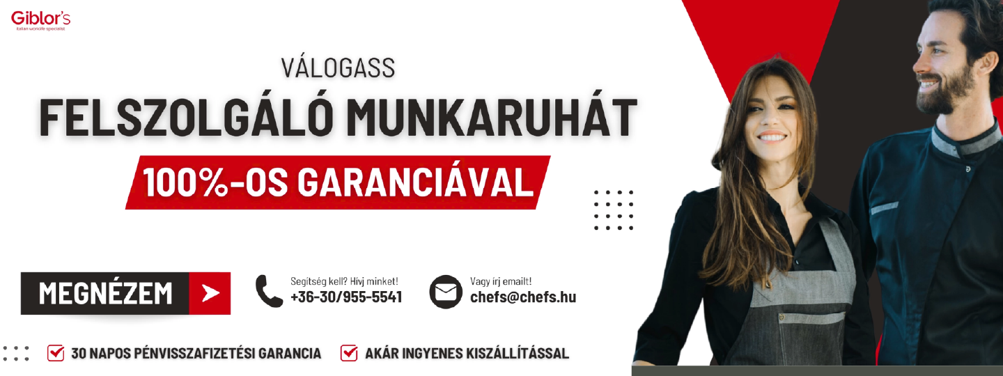 felszolgáló munkaruha