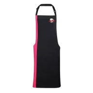   Chefs.hu logós kétszínű szakácskötény – hot pink/fekete