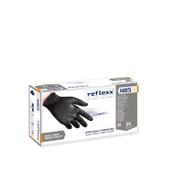 Reflexx Full Grip N85B erősített nitril kesztyű - fekete