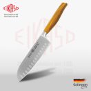 EIKASO SANTOKU KÉS OLÍVFA NYÉLLEL  , BORDÁZOTT – 20 cm