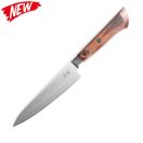 Satake Noushu Masamune Saku Shirogami 12 cm-es Univerzális japán konyhai kés mahagóni markolattal