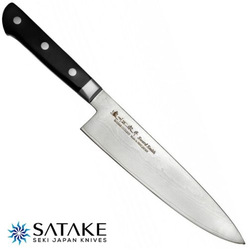 Satake Daichi Gyuto (Séf) japán damaszk szakács kés 20 cm