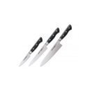 SAMURA PRO-S Set of 3 kitchen knifes in a gift box: Paring, Utillity and Chef