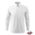 Férfi ing - ADLER - fehér, hosszú ujjú 100% pamut