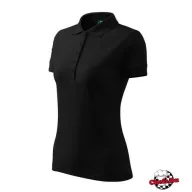 Fekete színű, női, galléros, piké póló