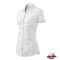 Női rövid ujjú blúz fehér színben