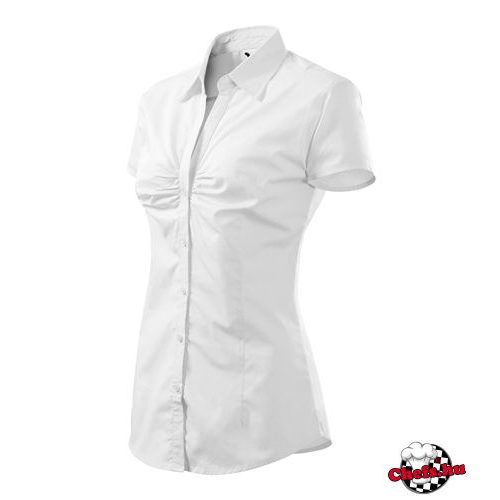 Women's short-sleeved blouse white