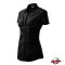 Női rövid ujjú blúz fekete színben
