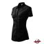 Női rövid ujjú blúz fekete színben
