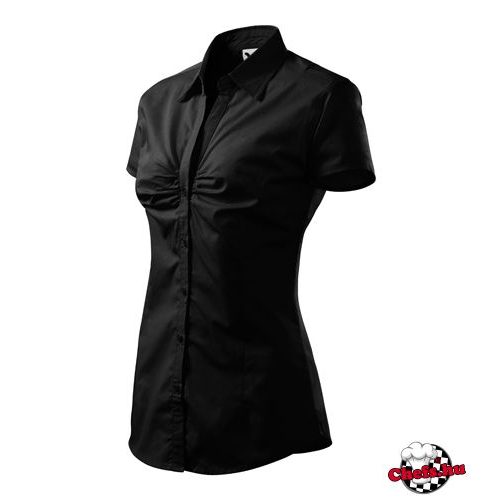 Women's short-sleeved blouse black