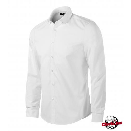 Men's shirt - white, made of easy iron fabric