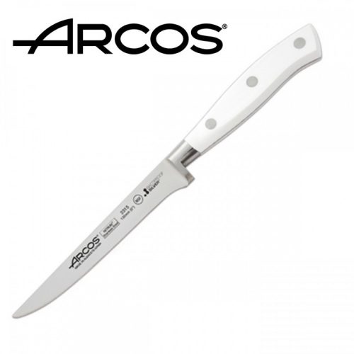 Boning knife - with white handle - 13 cm