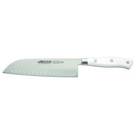 Japanese knife - with white handle - 18 cm