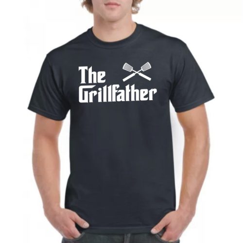 The Grillfather - nyomott mintás póló