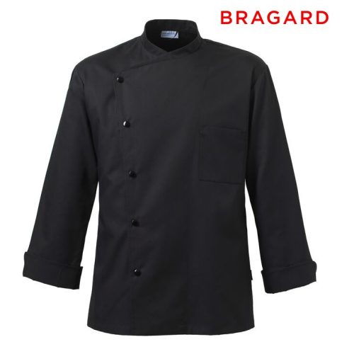 Bragard JULIUS fekete hosszú ujjú szakácskabát