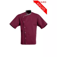 Bragard JULIUSO burgundi vörös rövidujjú szakácskabát