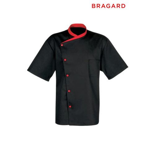 Bragard JULIUSO fekete rövidujjú szakácskabát