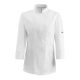 Women's chef jacket - white, long-sleeved, with press buttons