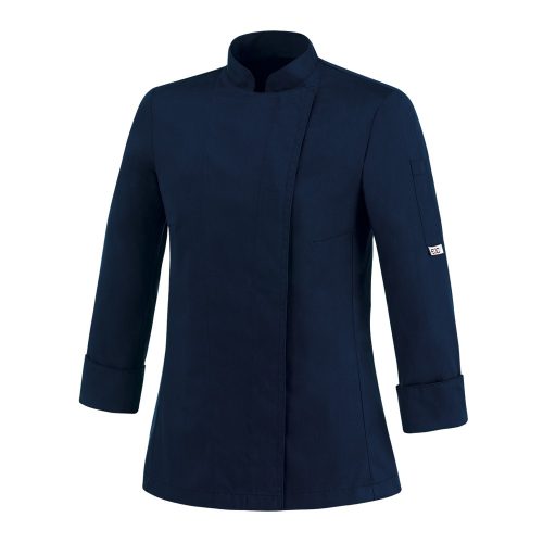 Women's long-sleeved chef jacket, with press buttons - SAYLOR