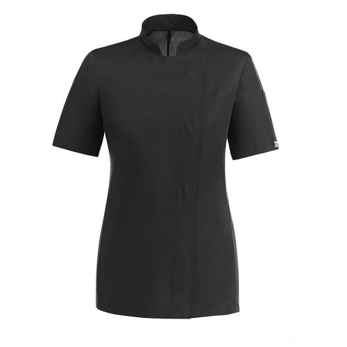 Women's chef jacket - black, short-sleeved, ICE COOL material