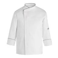 Nagyméretű fehér hosszú ujjú szakácskabát