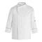 Nagyméretű fehér hosszú ujjú szakácskabát