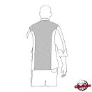 Nagyméretű fekete hosszú ujjú szakácskabát