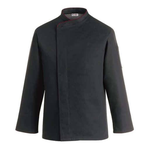 Large black long-sleeved chef jacket