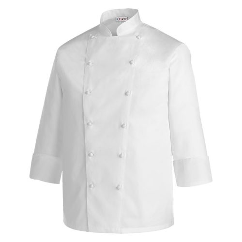 5XL-6XL chef jacket - white, 100% cotton