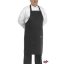 Szakácskötény - fekete, nagy méretű