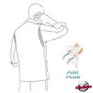 Szakácskabát - sötétkék, hosszú ujjú, rejtett patentos, karcsúsított