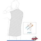 Szakácskabát - ICE COOL, szellőző hátrésszel, patentos