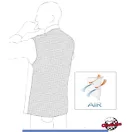 Farmer szakácskabát - patentos, szellőző hátú