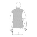 Szakácskabát - fehér, rejtett patentos, rövid ujjú