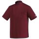 Chef jacket - maroon, short-sleeved, with press buttons, ICE-COOL material