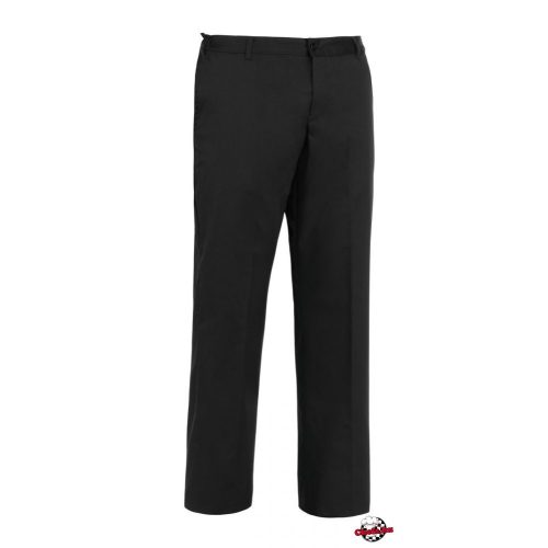 Chef pants - black, with button-zipper