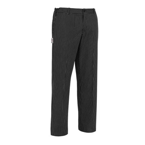 Chef pants - with thin striped, with buttoned waist - EGOCHEF