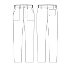 Vékony csíkos szakácsnadrág - SLIM FIT