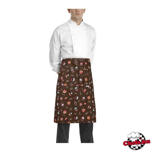 Chef apron - with cake pattern