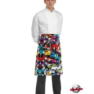Chef apron - with paint spots print