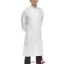 White, with pocket, bib apron