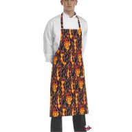 Apron - with flame print