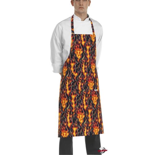 Apron - with flame print