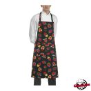Bib apron with heart print