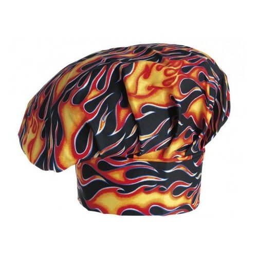 Chef hat - with flame print