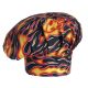 Chef hat - with flame print