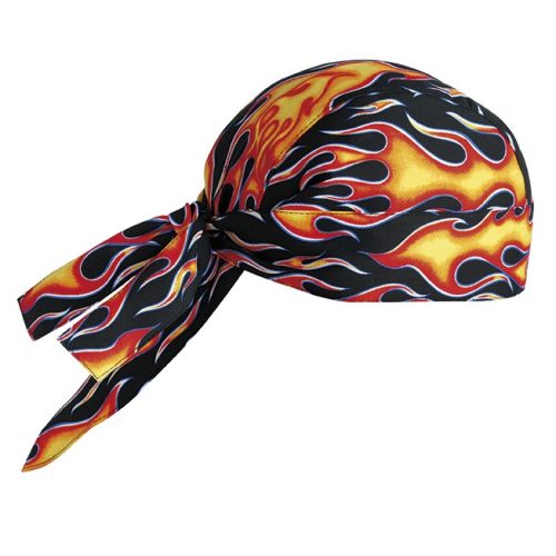 Headwrap - with flame print