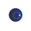 Chef jacket button - with EU flag print 12 pcs