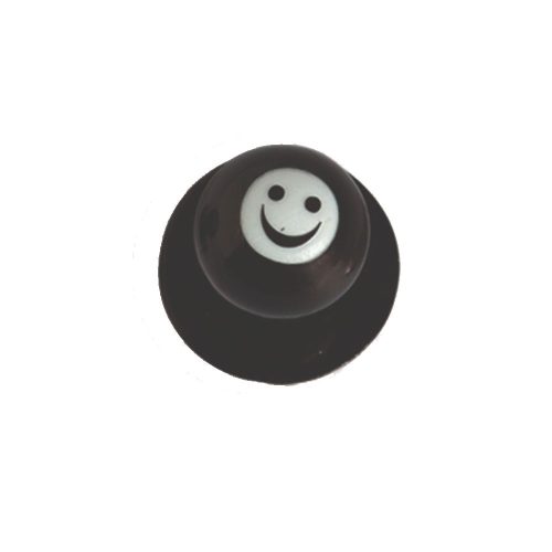 Chef jacket button - with laughing smiley print 12 pcs