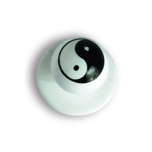 Chef jacket button - with yin-yang print 12 pcs